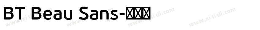 BT Beau Sans字体转换